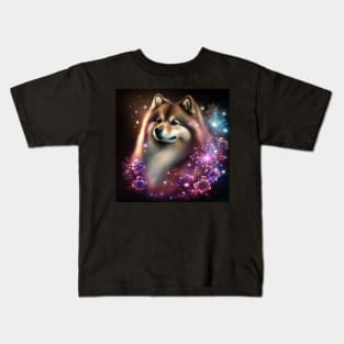 Shiny Finnish Lapphund Kids T-Shirt